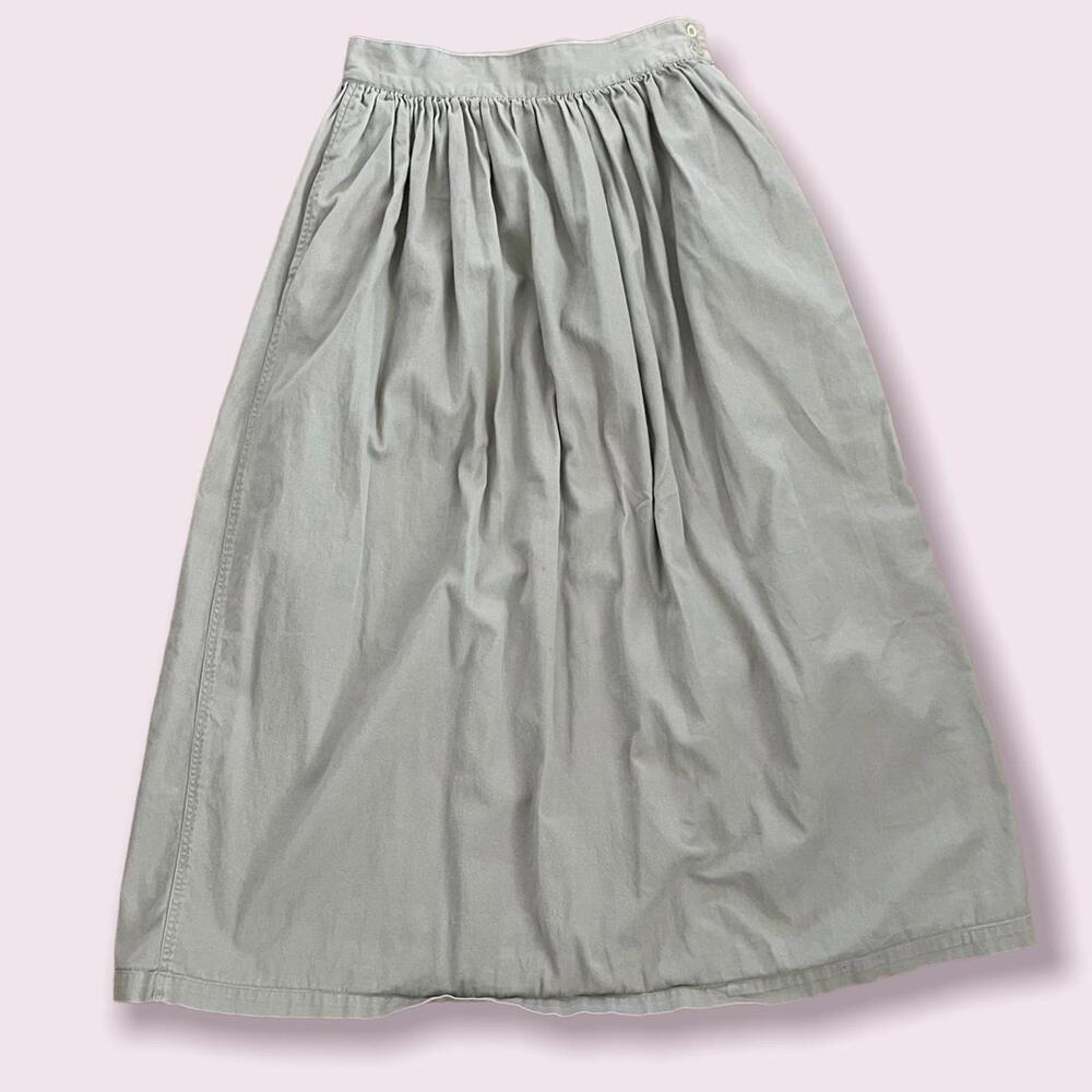 Vintage Calvin Klein khaki midi skirt - Picture 1 of 4